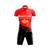 Conjunto Ciclismo Bermuda e Camisa GPX Bahrain 21 Vermelho