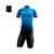 Conjunto Ciclismo Bermuda e Camisa GPX Sports Astana Forro Espuma + Bandana Azul