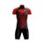 Conjunto Ciclismo Bermuda e Camisa GPX Wave Black Colors Vermelho