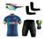 Conjunto Ciclismo Camisa C/ Proteção UV e Bermuda C/ Proteção UV + Óculos Esportivo Espelhado + Par de Manguitos Itália 01