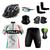 Conjunto Ciclismo Camisa e Bermuda +Par de Luvas + Óculos Esportivo +  Par de Manguitos + Bandana Itália branco