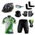 Conjunto Ciclismo Camisa e Bermuda + Capacete de Ciclismo C/ Luz LED + Luvas de Ciclismo + Óculos Esportivo +  Par de Manguitos + Bandana Estrada real