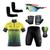 Conjunto de Ciclismo Camisa e Bermuda C/ Proteção UV + Óculos Esportivo Espelhado ou C/ Lente Escura + Par de Manguitos + Bandana Brasil