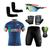 Conjunto Ciclismo Camisa e Bermuda + Par de Luvas + Óculos Esportivo + Par de Manguitos Itália 01