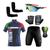 Conjunto Ciclismo Camisa e Bermuda + Par de Luvas + Óculos Esportivo + Par de Manguitos Itália 02