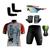 Conjunto Ciclismo Camisa e Bermuda + Par de Luvas + Óculos Esportivo + Par de Manguitos Xfreedom vermelho