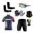 Conjunto Ciclismo Camisa Proteção UV e Bermuda em Gel + Luvas Ciclismo + Óculos + Manguitos + Bandana Itália 02