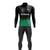 Conjunto Ciclismo Masculino Inverno - Camisa Manga Longa + Calça de Gel Preto, Verde água