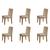 Conjunto Com 06 Cadeiras Grécia Rufato Imbuia, Turim 07