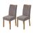 Conjunto com 2 Cadeiras Apogeu Lopas com Tecido Veludo - Amêndoa/Cappuccino AMENDOA/CAPPUCCINO