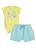 Conjunto Com Body e Bermuda Moletinho estampada  Brandili Baby Amarelo