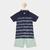 Conjunto Curto Infantil Romitex Camisa Polo + Bermuda Moletinho Menino Marinho