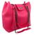 Conjunto De Bolsa Feminina Corrente, Com Uma Bolsa Grande + Uma Carteira De Mao + Um Porta Óculos. Rosa