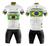 Conjunto de Ciclismo Camisa C/ Proteção UV e Bermuda C/ Forro Interno Brasil branco