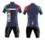 Conjunto de Ciclismo Camisa C/ Proteção UV e Bermuda C/ Forro Interno Itália 02