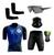 Conjunto de Ciclismo Camisa e Bermuda C/ Proteção UV + Óculos Esportivo Espelhado ou C/ Lente Escura + Par de Manguitos + Bandana Caminho da fé