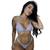 Conjunto De Lingerie Íntimo Feminino Rendado Bicolor Calcinha E Sutiã Sem Bojo Fio Dental Conforto Azul com roxo