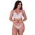 Conjunto De Lingerie Sem Bojo De Tule Com Arco Luxo - CONJUNTO LARISSA Branco