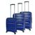Conjunto de Malas de Viagem Expansível em Polipropileno Samsonite Spin Air 3pcs P/m/g Tsa Azul Azul