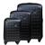 Conjunto de Malas Polipropileno American Tourister By Samsonite Cirrus Light 4 Rodas 360º P/m/g Preto