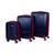 Conjunto de Malas Travelux Arosa P, M e G Azul escuro