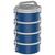 Conjunto de Marmitas com 4 divisórias 1,5L Tekcor - Soprano Azul