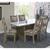 Conjunto de Mesa 150 cm 6 Cadeiras Star Indekes CastaniOff WhiteAlaska