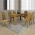Conjunto de Mesa de Jantar com 6 Cadeiras Ouro Preto Suede Ypê e Bege Marrom Claro