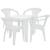 Conjunto de Mesa e Cadeiras Tramontina Plástico Branco