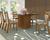 Conjunto De Mesa Para Sala De Jantar Austria Com Vidro Preto e 6 Cadeiras Cedro/Brownie