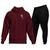 Conjunto De Moletom Blusa Moletom Canguru + Calça Moletom Modelo Jogger Vinho