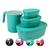 Conjunto De Potes Plástico Utilidades Cozinha P M G C/ Jarra Tiffany
