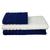 Conjunto de Toalha 3 Peças Comfort 450g/m² 100% Algodão Felpuda Teka Azul e Branco