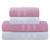 Conjunto de Toalha Gigante 4 Peças Vanilla Extra Soft Buddemeyer Cinza e Rosa