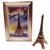 Conjunto Estátua Torre Eiffel Com 1 Porta Retrato Combinando Bronze