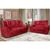 Conjunto Estofado Fluence  2 e 3 Lugares - ParanA Vermelho