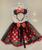 Conjunto Fantasia Carnaval Halloween Minnie Com Tiara E Saia Tule - Tamanho Único Indicado para crianças de  5 a 10 Anos Vermelho