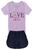 Conjunto Fem- Love Girassol- Maydukids Roxo claro