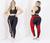 Conjunto Feminino Academia Fitness Calça Legging e Top Suplex The Start Oferta Corte Joelho Vermelho fit127conj