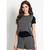 Conjunto feminino blusa com shorts live rovitex Cinza