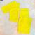 Conjunto Feminino Conjunto Malha Canelada Saia Midi Cropped de Manguinha Amarelo neon