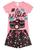 Conjunto Feminino Criança Roupa Infantil Verão Menina  4/6/8 Rosa, Selfie