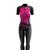 Conjunto Feminino de Ciclismo Camisa Manga Curta + Calça Gel Rosa