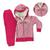 Conjunto Feminino Infantil Dila 1 aos 3 anos Rosa