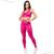 Conjunto Fitness Elegante Feminino Top Nozinho Lançamento Pink