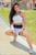 Conjunto Fitness Jasmim Shorts + Cropped de alcinha Branco