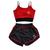 Conjunto Fitness Short E Cropped Top Com Bojo GRINGAS MODEL Vermelho