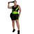 Conjunto Fitness Top e Short com bolso PLUS SIZE e SLIM 40 ao 54 Roupa de academia feminino Verde