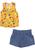 Conjunto Infantil Bata e short Rovitex Amarelo