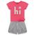 Conjunto Infantil Feminino Blusa + Short Kyly Rosa